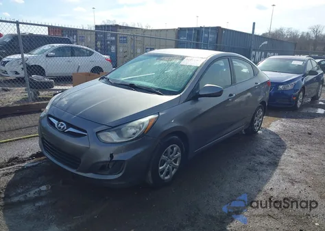 2014 Hyundai Accent Gls z USA, uszkodzony, nr VIN KMHCT4AE2EU723219